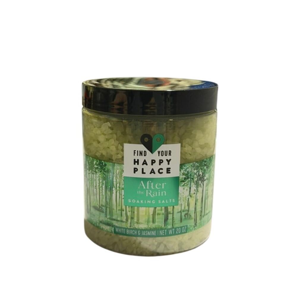 Happy Place Aloe Bath Soak Epsom Salt Relaxing Spa Bath Salts Jar New